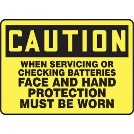 Accuform OSHA CAUTION SAFETY SIGN WHEN MELC662XL MELC662XL